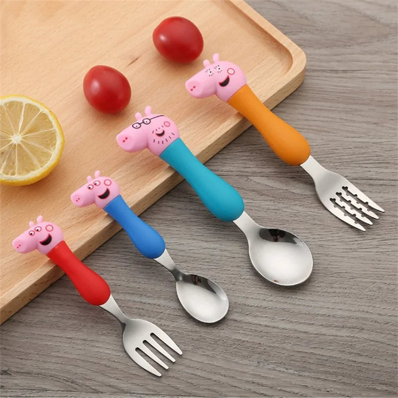 🍽️🐷 Kit de Talheres Peppa Pig: A Hora da Comida Nunca Foi Tão Divertida! 🐷🍽️