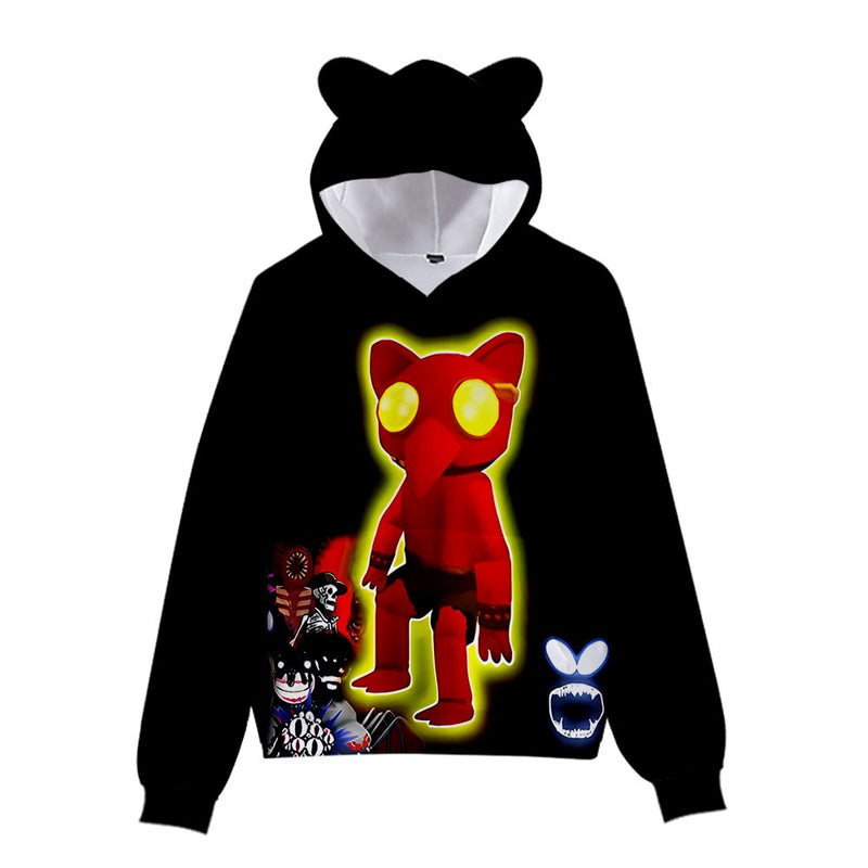 Pullover com capuz para ficar quentinho nesse inverno e no Estilo que os Fãs de Doors (Roblox) aaaaamam!