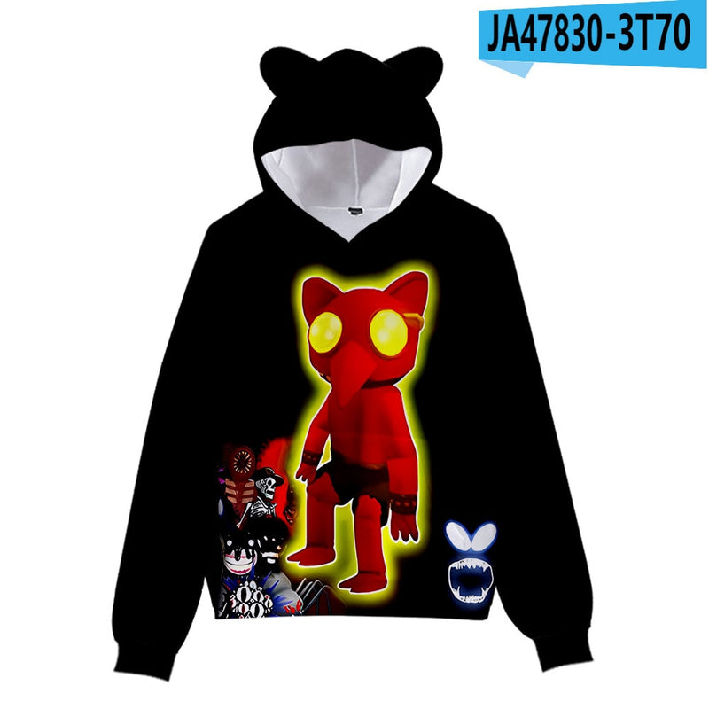 Pullover com capuz para ficar quentinho nesse inverno e no Estilo que os Fãs de Doors (Roblox) aaaaamam!