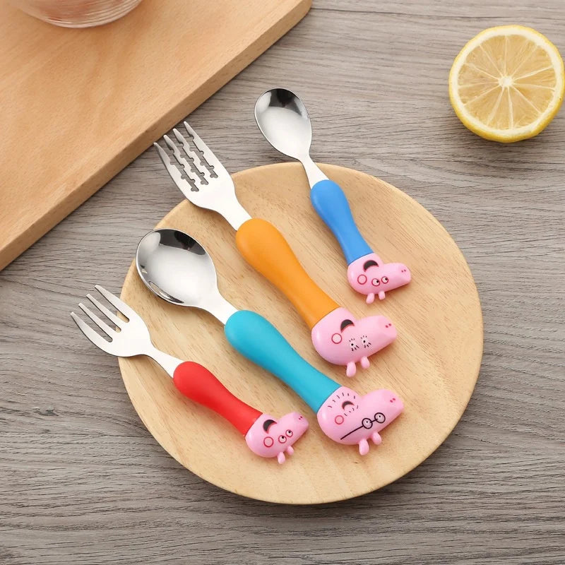 🍽️🐷 Kit de Talheres Peppa Pig: A Hora da Comida Nunca Foi Tão Divertida! 🐷🍽️