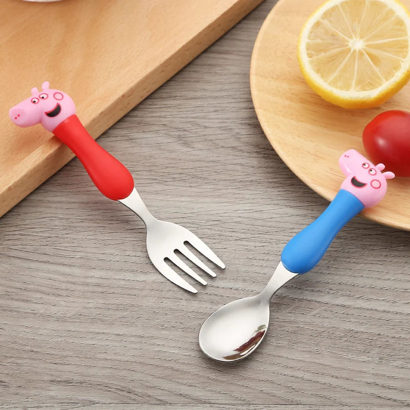 🍽️🐷 Kit de Talheres Peppa Pig: A Hora da Comida Nunca Foi Tão Divertida! 🐷🍽️