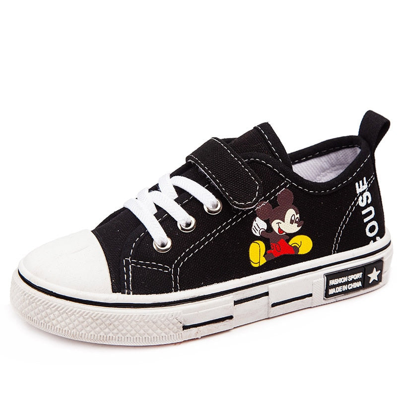 Tênis casual infantil Disney Mickey para meninos e meninas