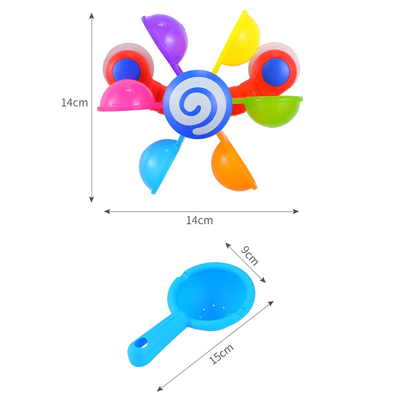 Banho divertido: roda d'água colorida para crianças se divertirem ainda mais na hora do banho